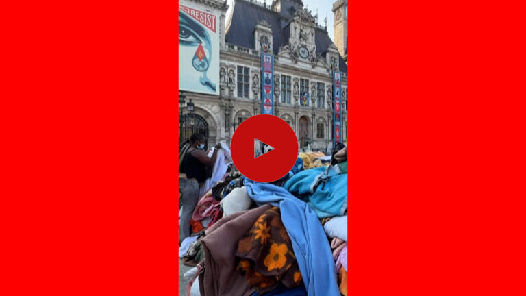 السلطات الفرنسية تفكّك مخيما لمن لا يملكون مأوى أمام بلدية باريس